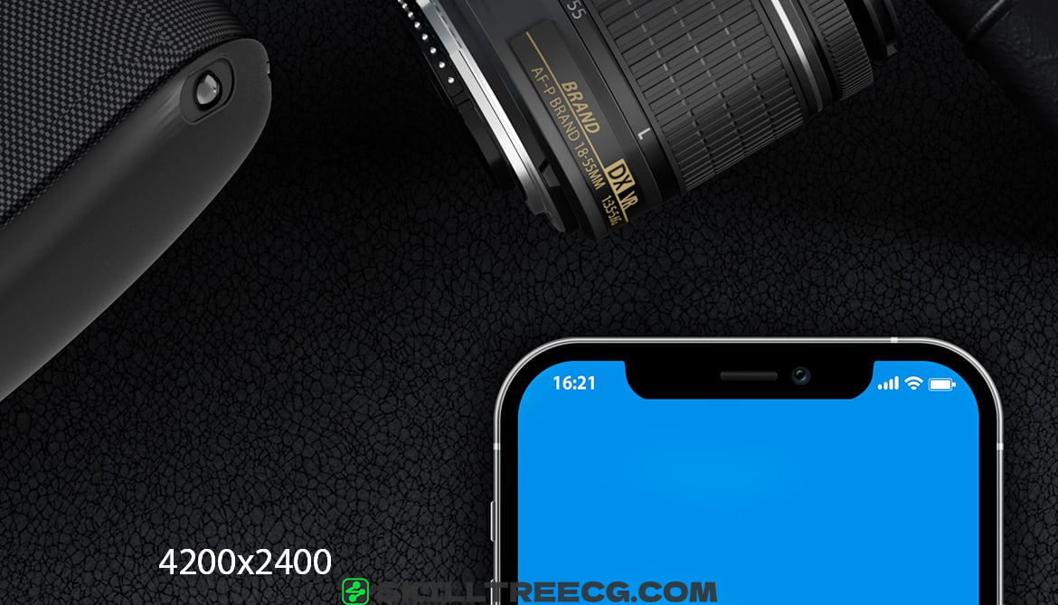 图片[3]-iPhone 12 PSD Mockups with Background（344785）-技能树